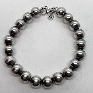 Silpada Sterling Silver Rich Abundance Ball Bead Bracelet B2414 | 7.6” L / 9mm W
